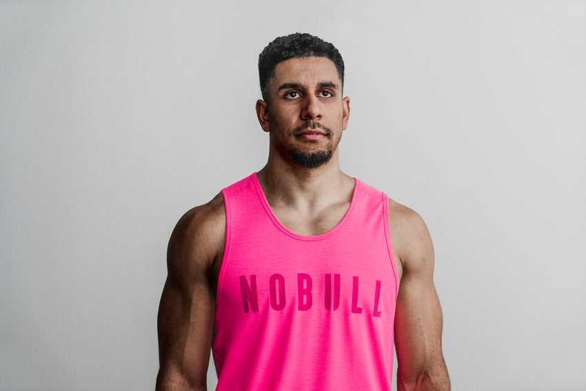 Nobull Nobull Tank (Neon) Tanks & Tees Neon Pink | 1673-FGUKV