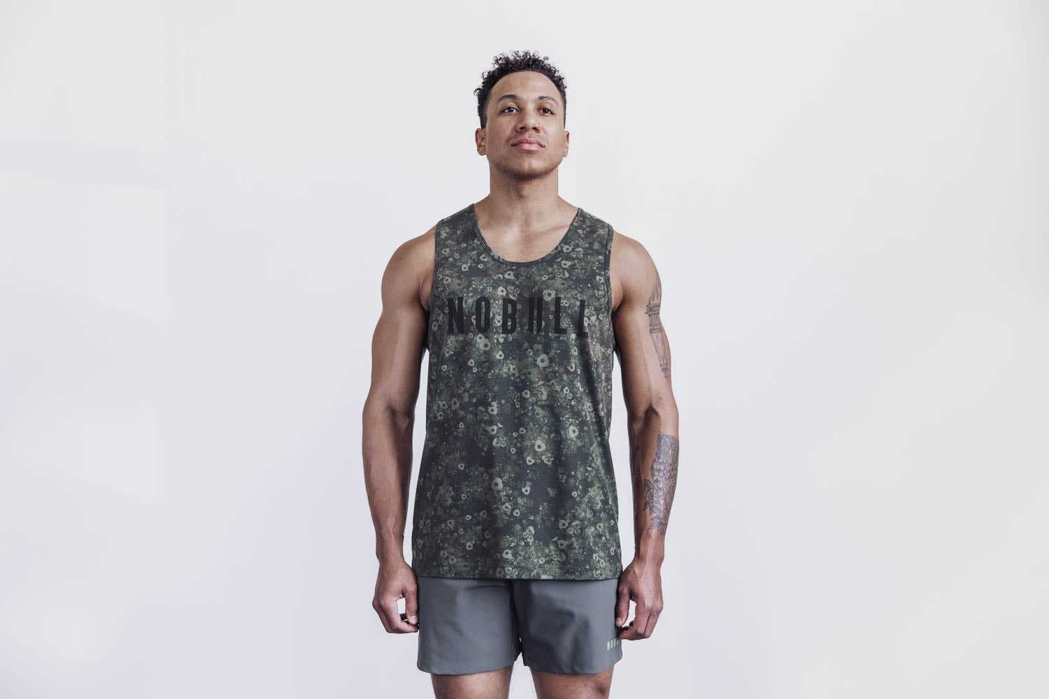 Nobull Nobull Tank (Superblossom Floral) Tanks & Tees Army Green Superblossom Floral | 1583-HCFOU