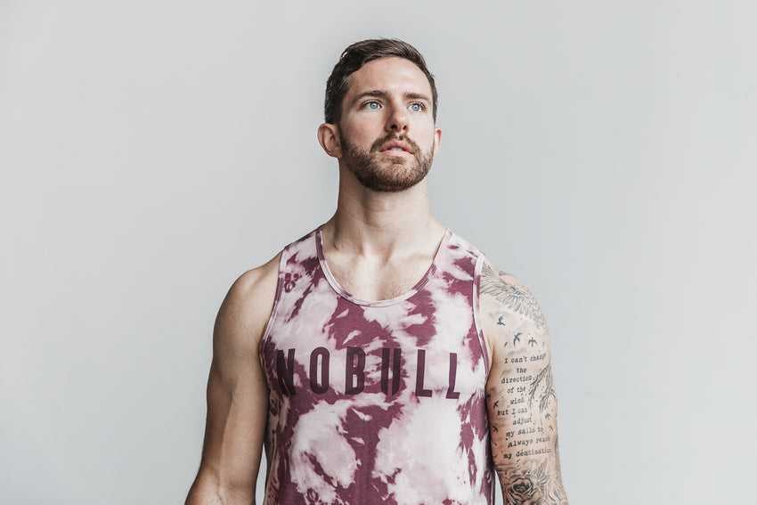 Nobull Nobull Tank (Tie-Dye) Tanks & Tees Dusty Rose / Cabernet Tie-Dye | 5918-MISRZ