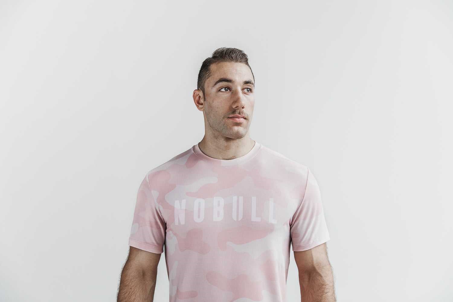 Nobull Nobull Tee (Camo) Tanks & Tees Dusty Rose Camo | 8963-GQFIA