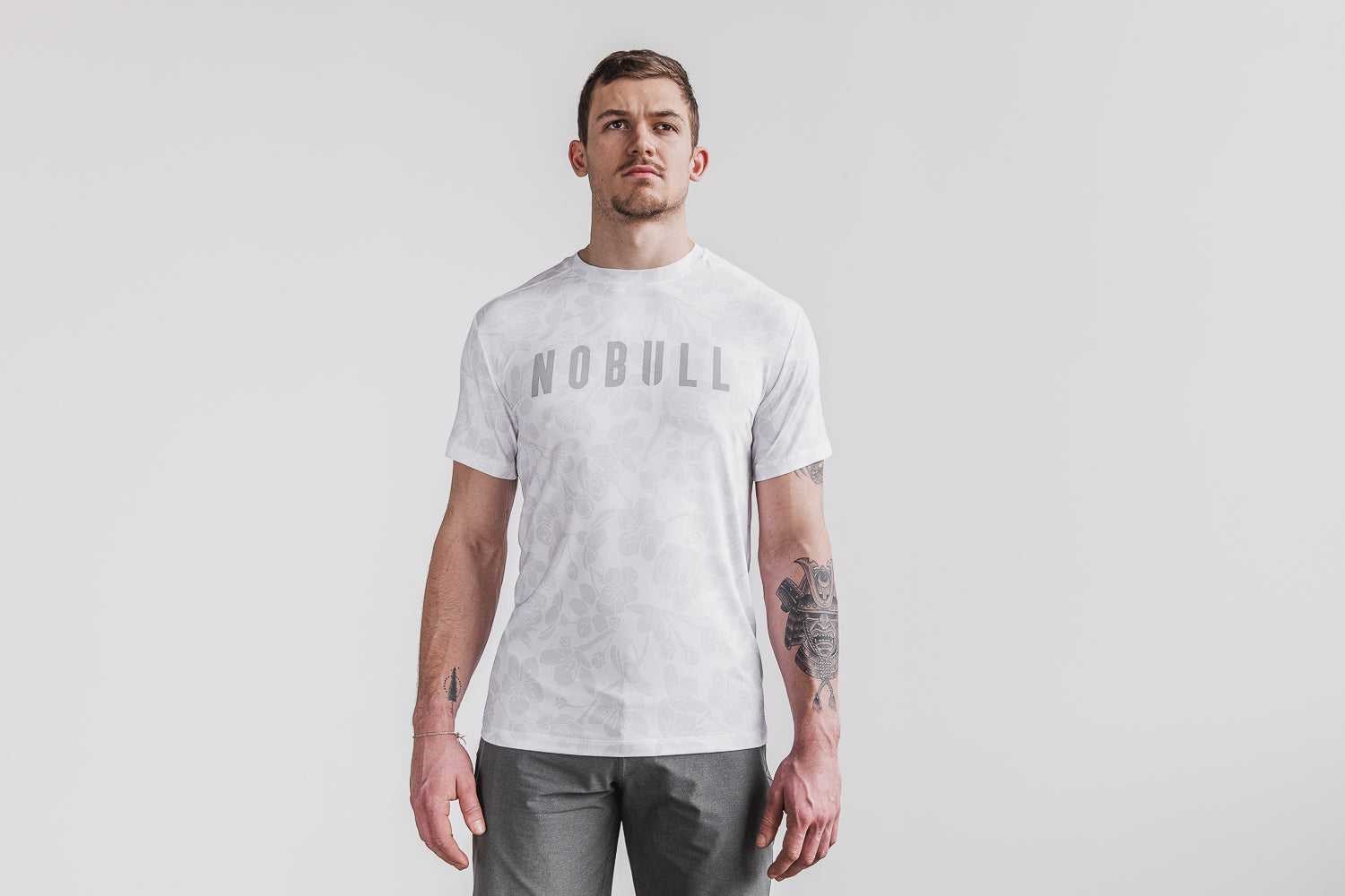 Nobull Nobull Tee (Cherry Blossom) Tanks & Tees White Cherry Blossom | 8590-JSKQD