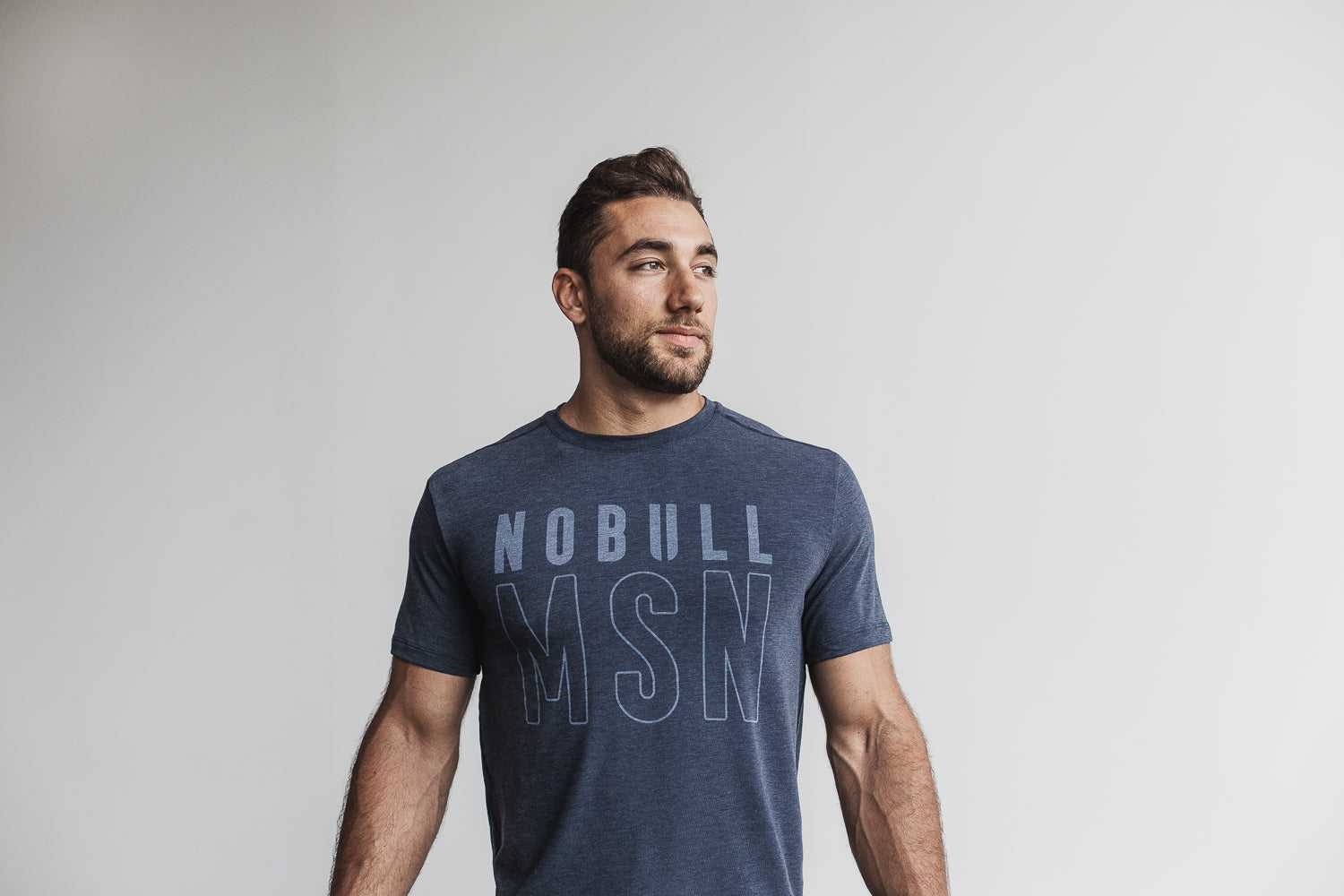 Nobull Nobull Tee (Madison) Tanks & Tees Navy | 8174-JMTDE