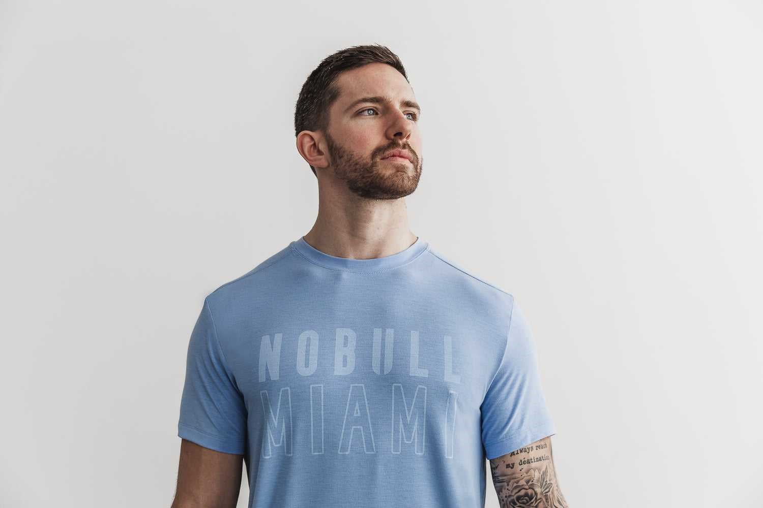 Nobull Nobull Tee (Miami) Tanks & Tees Blue Vista | 4108-TMZUN