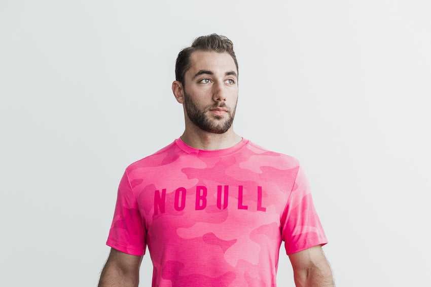 Nobull Nobull Tee (Neon Camo) Tanks & Tees Neon Pink Camo | 8542-ZKAIE