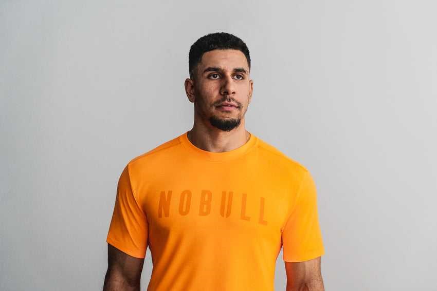 Nobull Nobull Tee (Neon) Tanks & Tees Neon Orange | 8095-FGJBZ