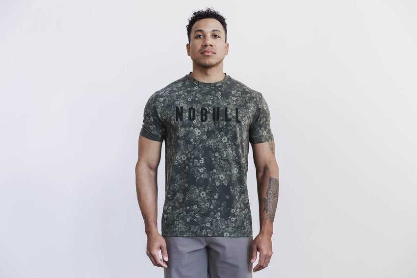 Nobull Nobull Tee (Superblossom Floral) Tanks & Tees Army Green Superblossom Floral | 9067-RHCPJ