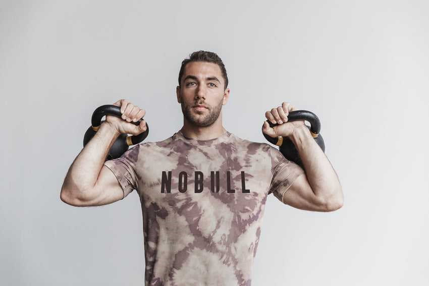 Nobull Nobull Tee (Tie-Dye) Tanks & Tees Tan / Cafe Tie-Dye | 1093-UYXRL