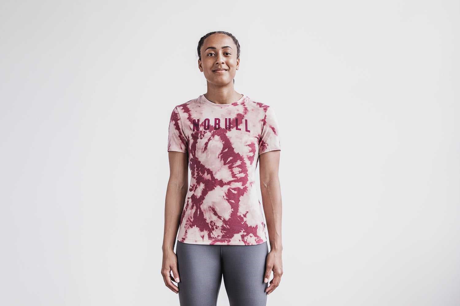 Nobull Nobull Tee (Tie-Dye) Tanks & Tees Dusty Rose / Cabernet Tie-Dye | 2591-LWNVS