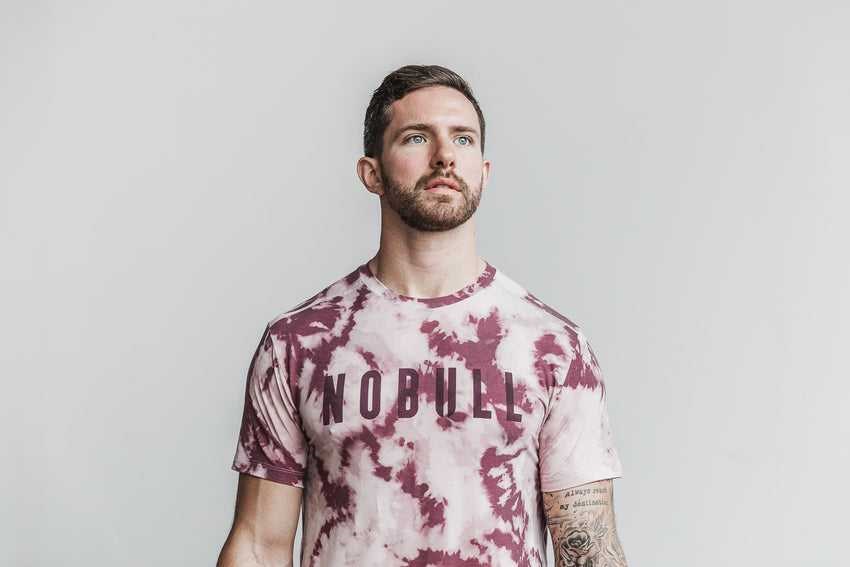 Nobull Nobull Tee (Tie-Dye) Tanks & Tees Dusty Rose / Cabernet Tie-Dye | 3718-XENPS