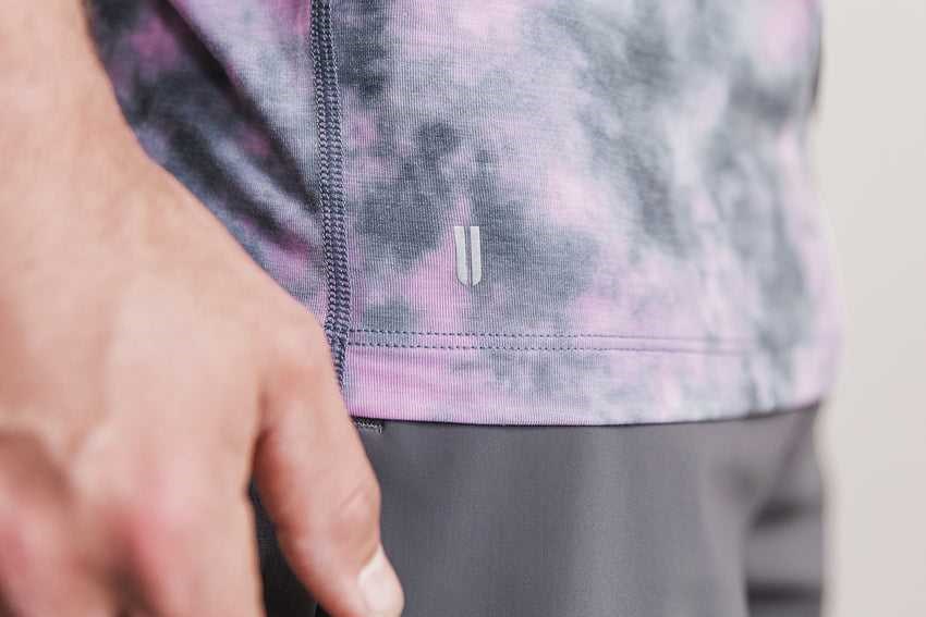 Nobull Nobull Tee (Tie-Dye) Tanks & Tees Pink / Slate Tie-Dye | 4283-AUJQS