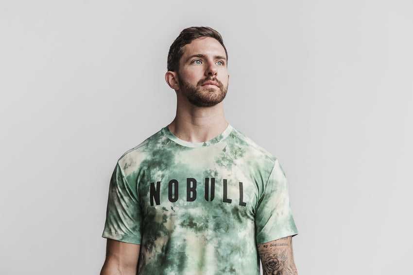 Nobull Nobull Tee (Tie-Dye) Tanks & Tees Vanilla / Army Green Tie-Dye | 6375-RKWME