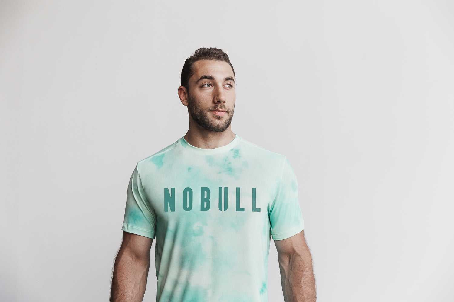 Nobull Nobull Tee (Tie-Dye) Tanks & Tees Vanilla / Aqua Tie-Dye | 8137-LCTAS