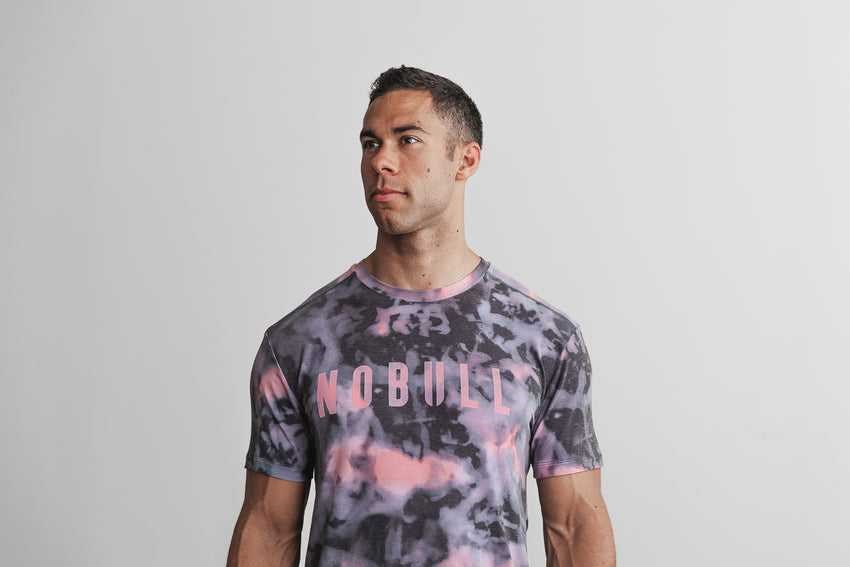 Nobull Nobull Tee (Tie-Dye) Tanks & Tees Pink / Black Tie-Dye | 8563-HNLCQ