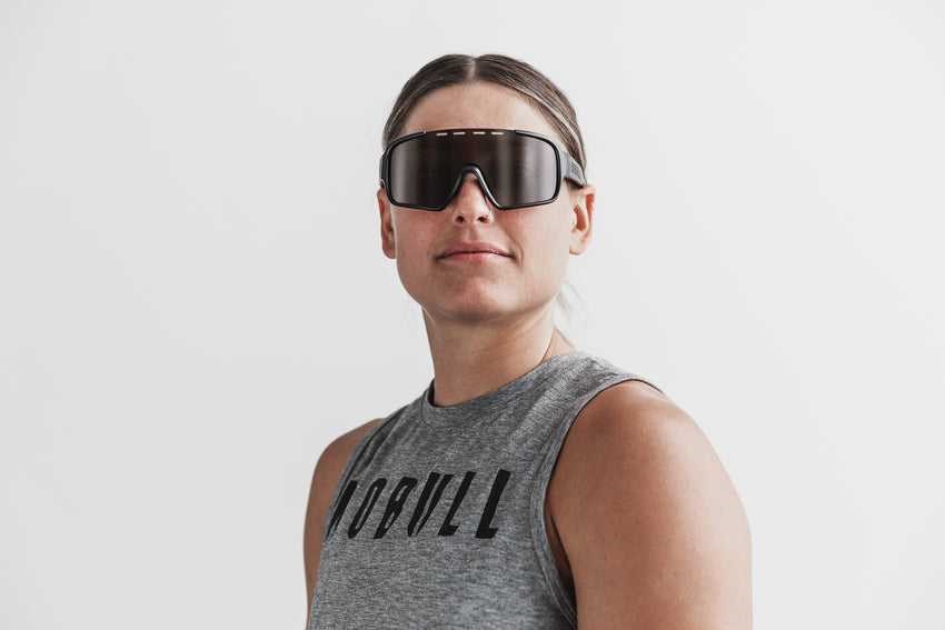 Nobull Nobull Visor Sunglasses Sunglasses Black | 4375-AQBKH