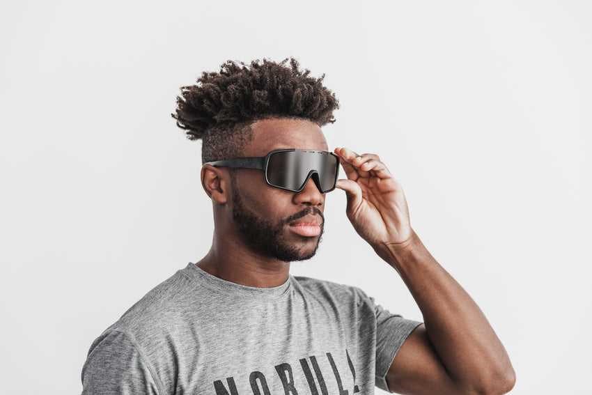 Nobull Nobull Visor Sunglasses Sunglasses Black | 4375-AQBKH