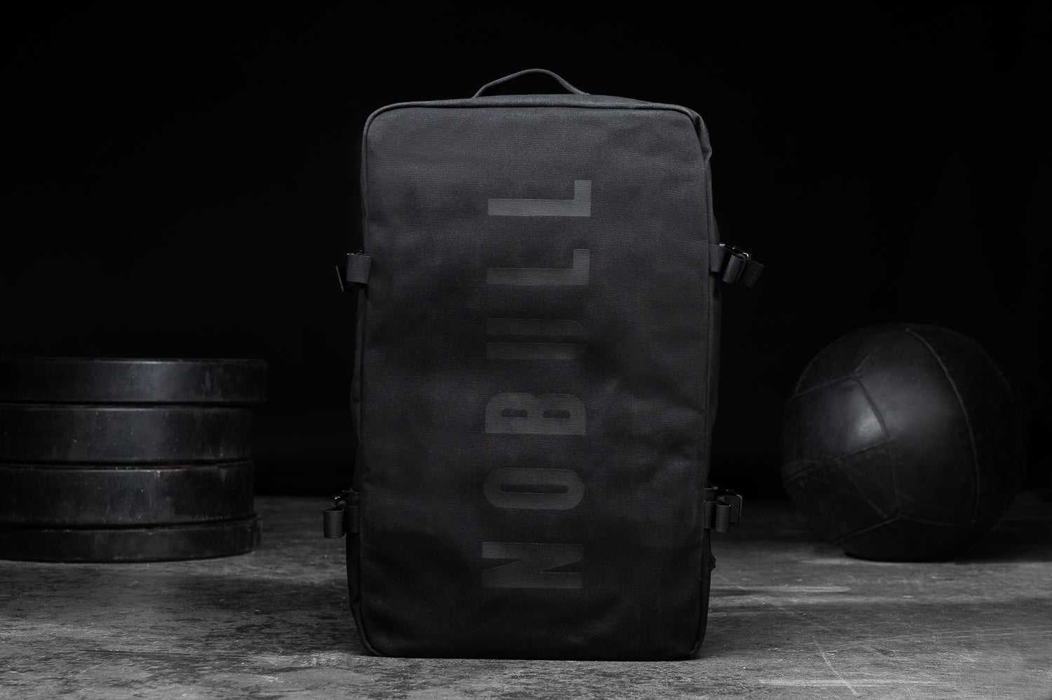 Nobull Nobull Waxed Canvas Duffleback Bags Black | 6571-IVCUZ