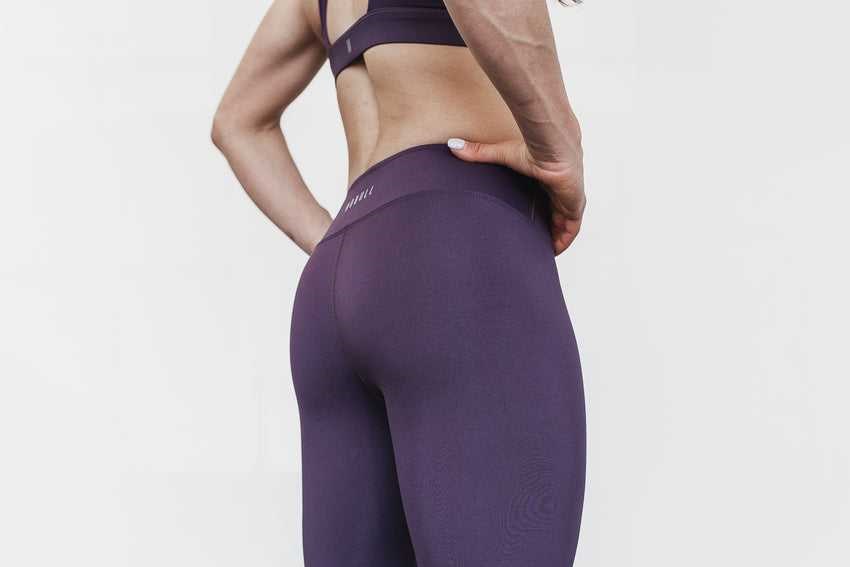 Nobull Pace Crop Bottoms Plum | 9604-WMGDH