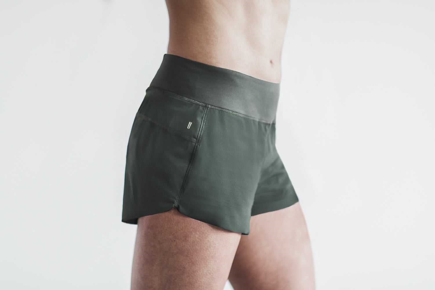 Nobull Pace Short 3 inches Bottoms Ivy Green | 0452-KZFAD