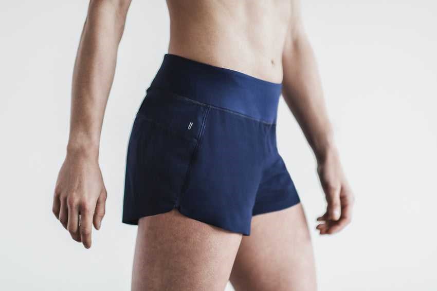 Nobull Pace Short 3 inches Bottoms Navy | 6942-YXVTF