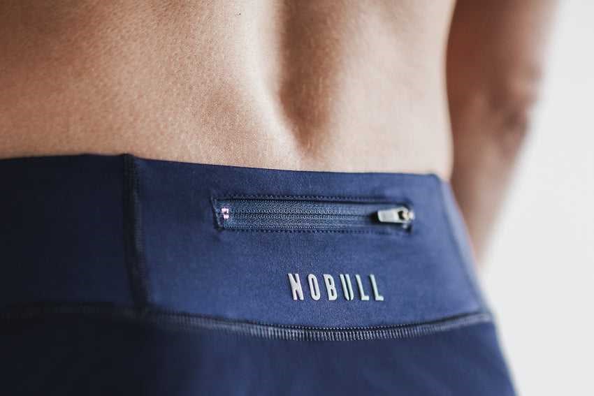 Nobull Pace Short 3 inches Bottoms Navy | 6942-YXVTF