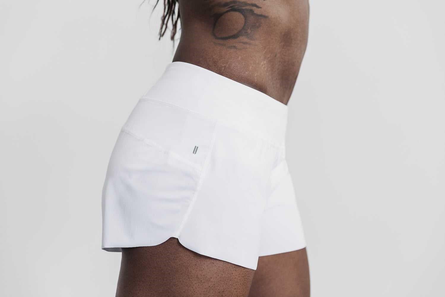 Nobull Pace Short 3 inches Bottoms White | 5601-EQBUZ