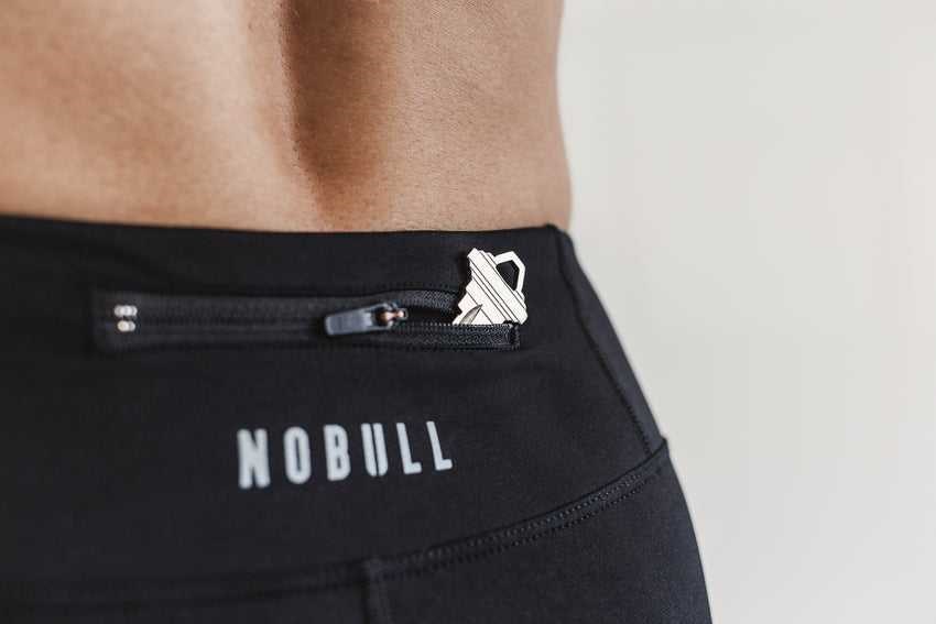 Nobull Pace Tight Bottoms Black | 5247-JEYXW