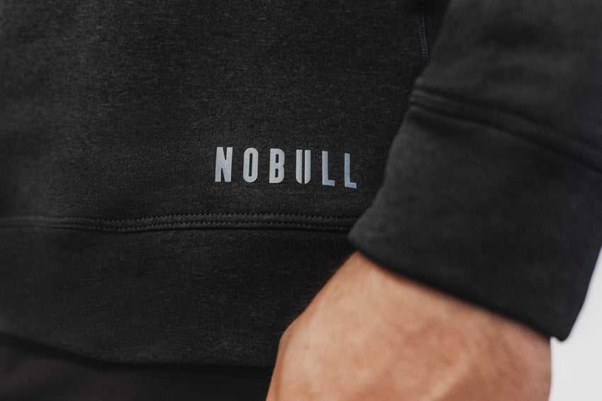 Nobull Performance Crew Sweatshirt Outerwear Graphite | 0758-SHYPW