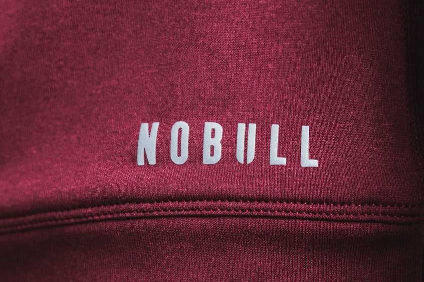 Nobull Performance Crew Sweatshirt Outerwear Deep Wine | 1429-TUXFH