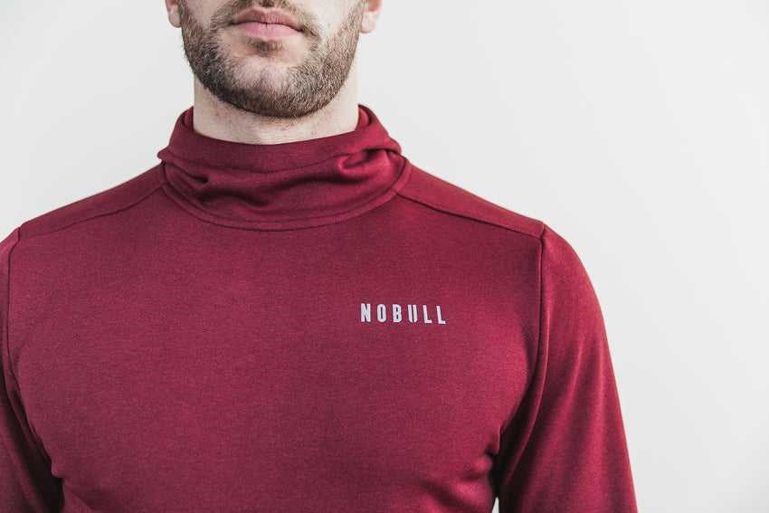 Nobull Performance Pullover Hoodie Outerwear Deep Wine | 0496-EHZBV