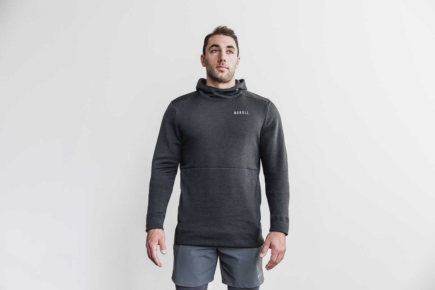 Nobull Performance Pullover Hoodie Outerwear Graphite | 7841-RLJOZ