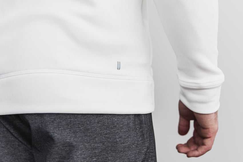 Nobull Performance Zip-Up Hoodie Outerwear White | 5196-NKPWM