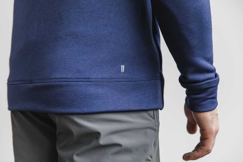 Nobull Performance Zip-Up Hoodie Outerwear Deep Navy | 9572-BZRVE