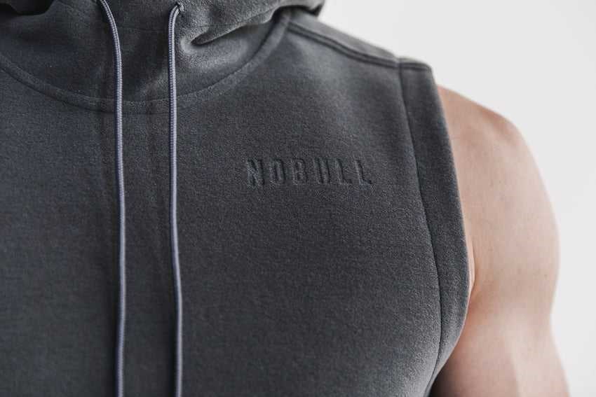 Nobull Polartec Wind Pro Arctic Sleeveless Pullover Outerwear Dark Shadow | 2658-HZSUF