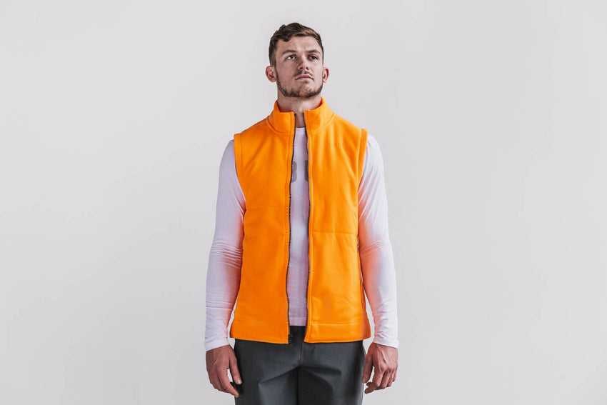 Nobull Polartec Wind Pro Arctic Vest (Neon) Outerwear Neon Orange | 0372-XHGAM