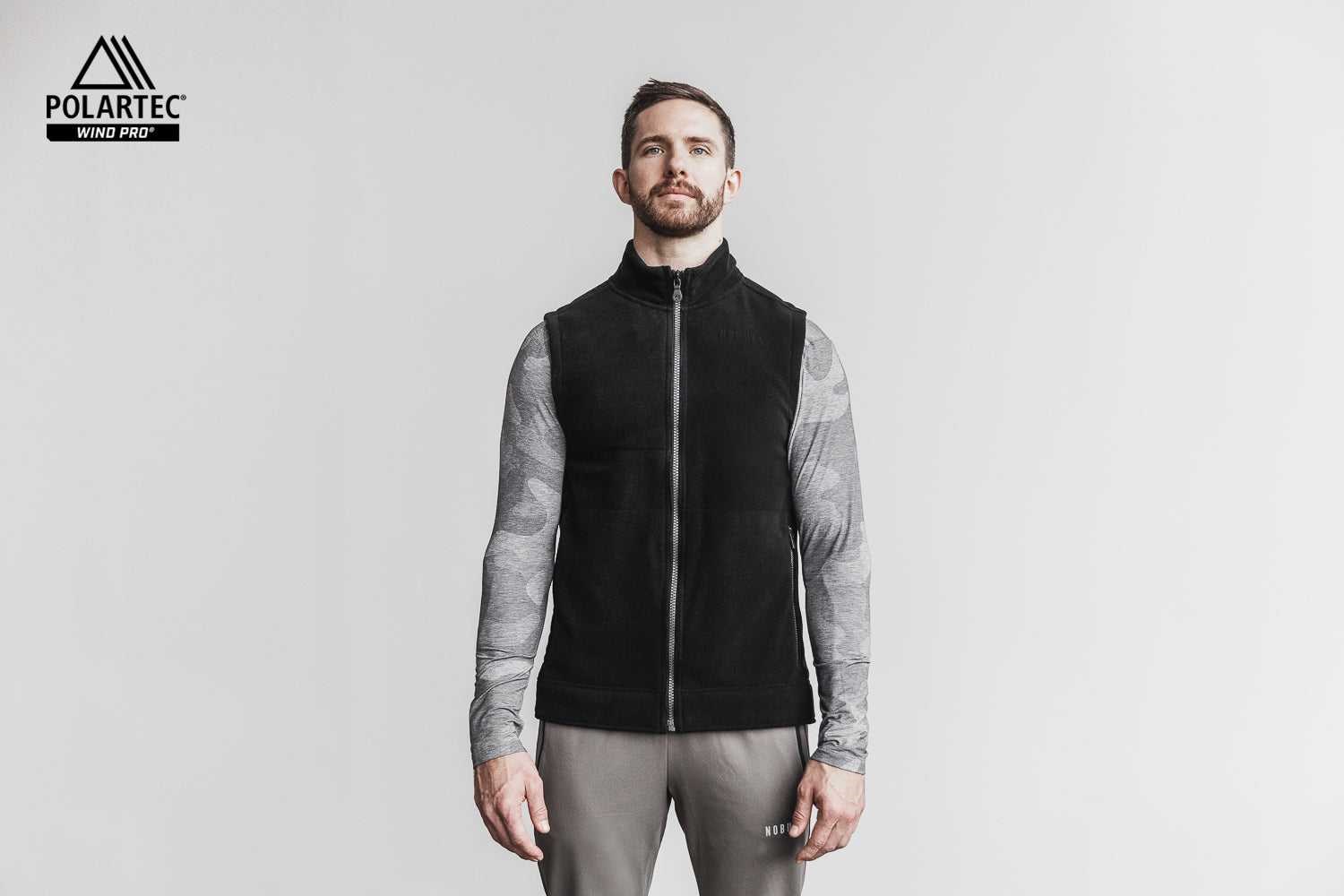 Nobull Polartec Wind Pro Arctic Vest Outerwear Black | 0452-VCPJE