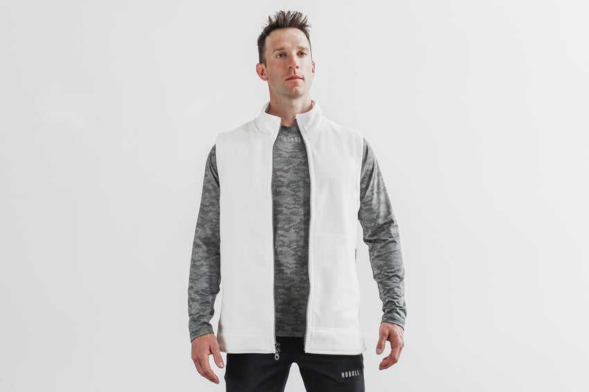 Nobull Polartec Wind Pro Arctic Vest Outerwear White | 9810-AXBMH