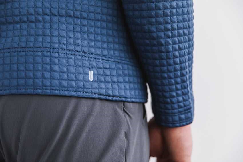 Nobull Quilted Zip-Up Jacket Outerwear Coastal Blue | 1986-OBGSY