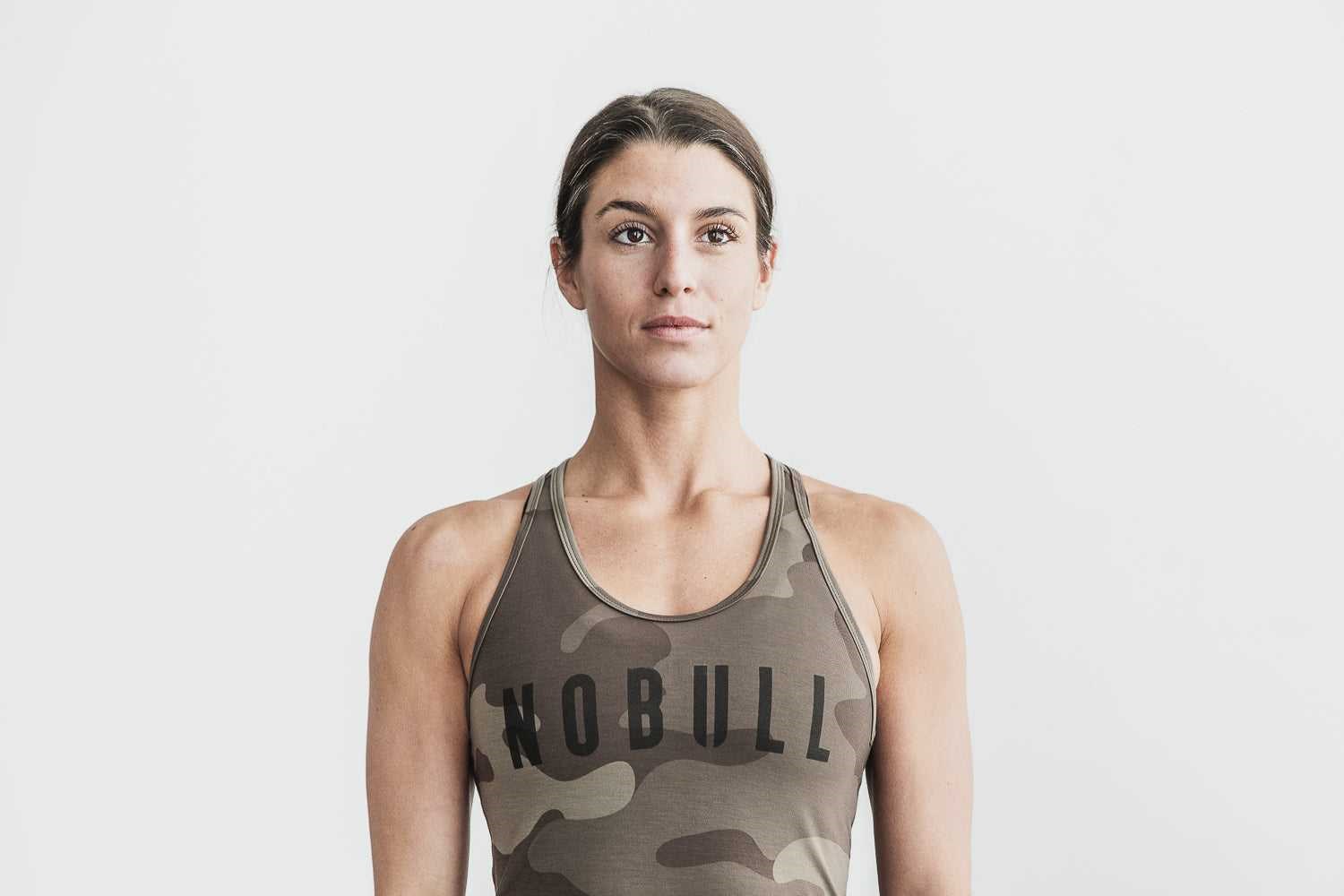 Nobull Racerback Tank (Camo) Tanks & Tees Dark Fallen Rock Camo | 3597-MYSAJ