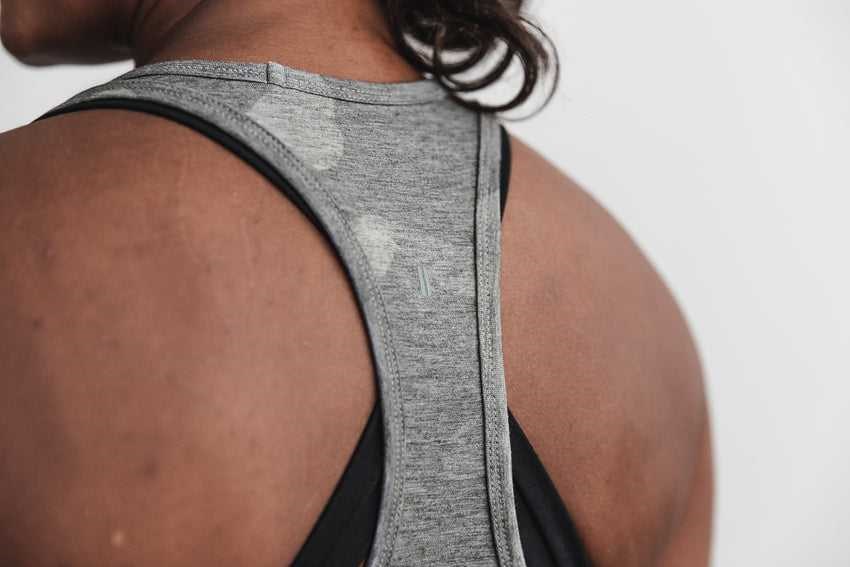 Nobull Racerback Tank (Camo) Tanks & Tees Grey Camo | 4837-DLEOH