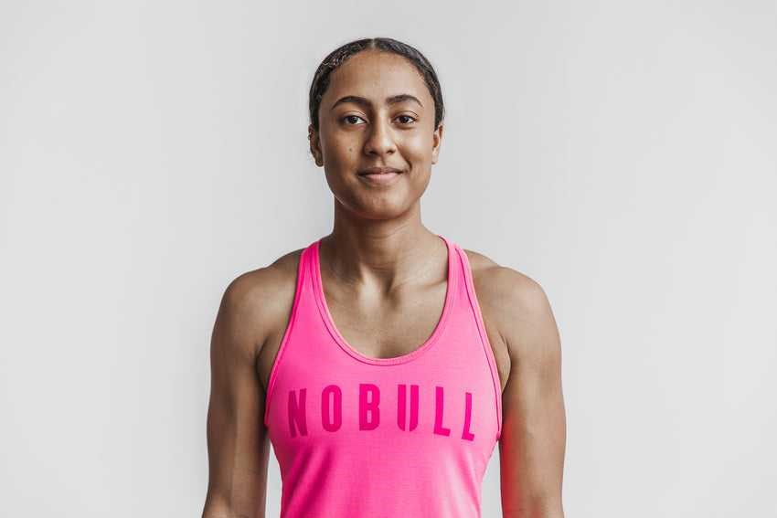 Nobull Racerback Tank (Neon) Tanks & Tees Neon Pink | 7254-GDOVA