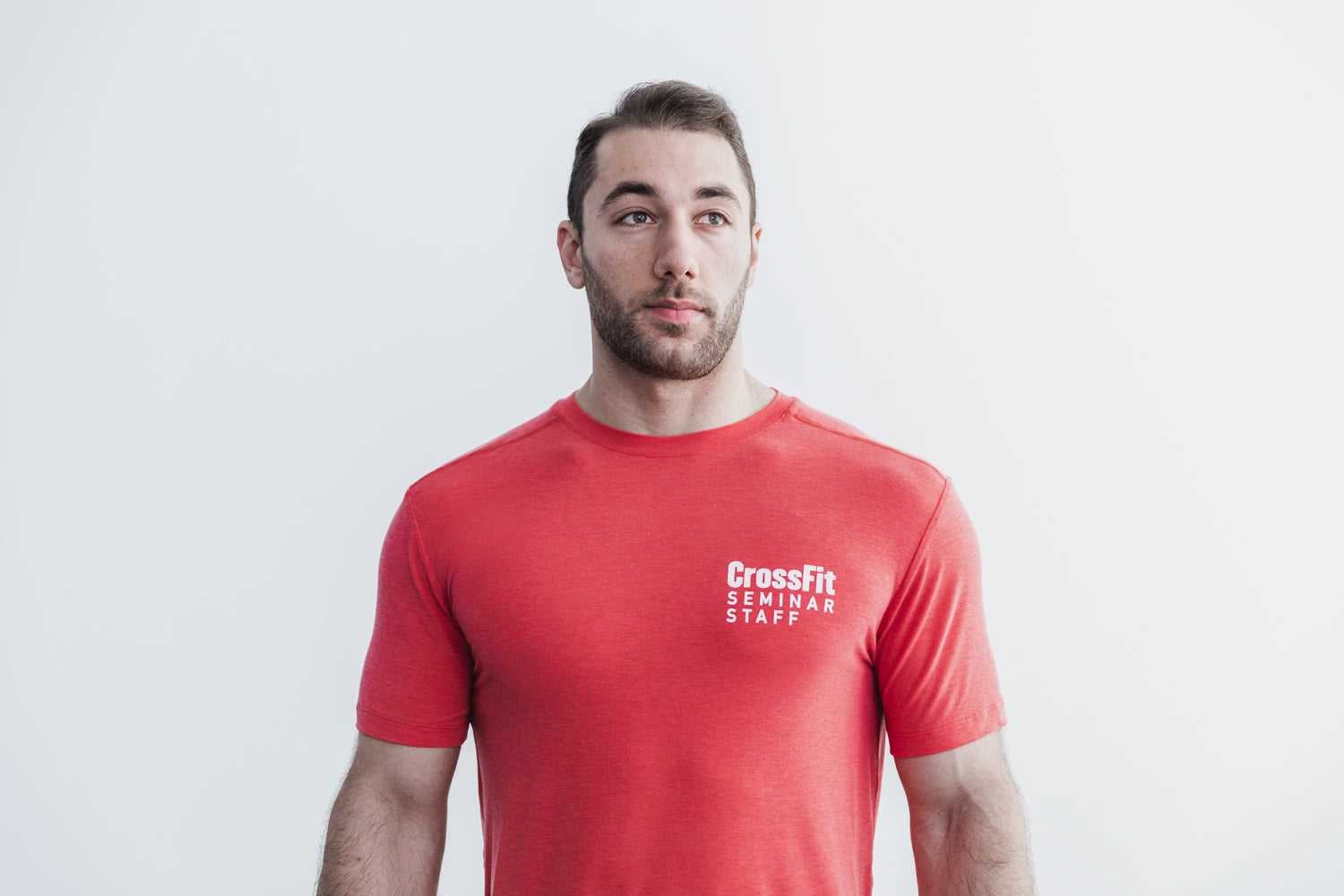 Nobull Seminar Tee Tanks & Tees Red Alert | 9106-WCQXV