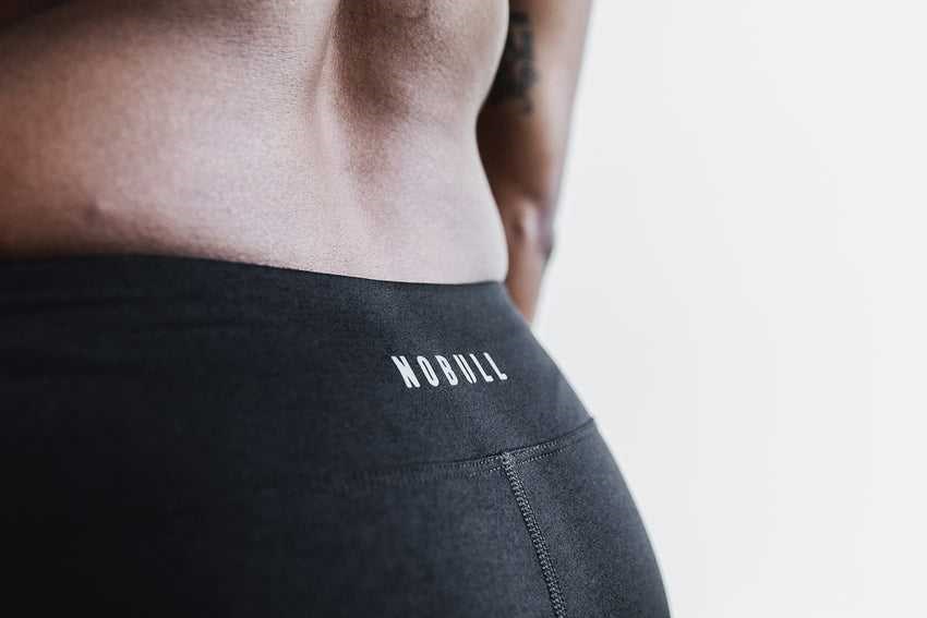 Nobull Short 2'' (Plush Heather) Bottoms Black | 0843-GCIPF