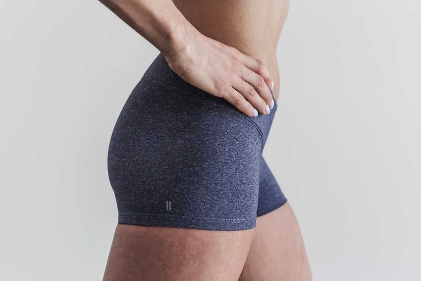 Nobull Short 2 inches (Heather) Bottoms Heather Navy | 5932-NYTMX