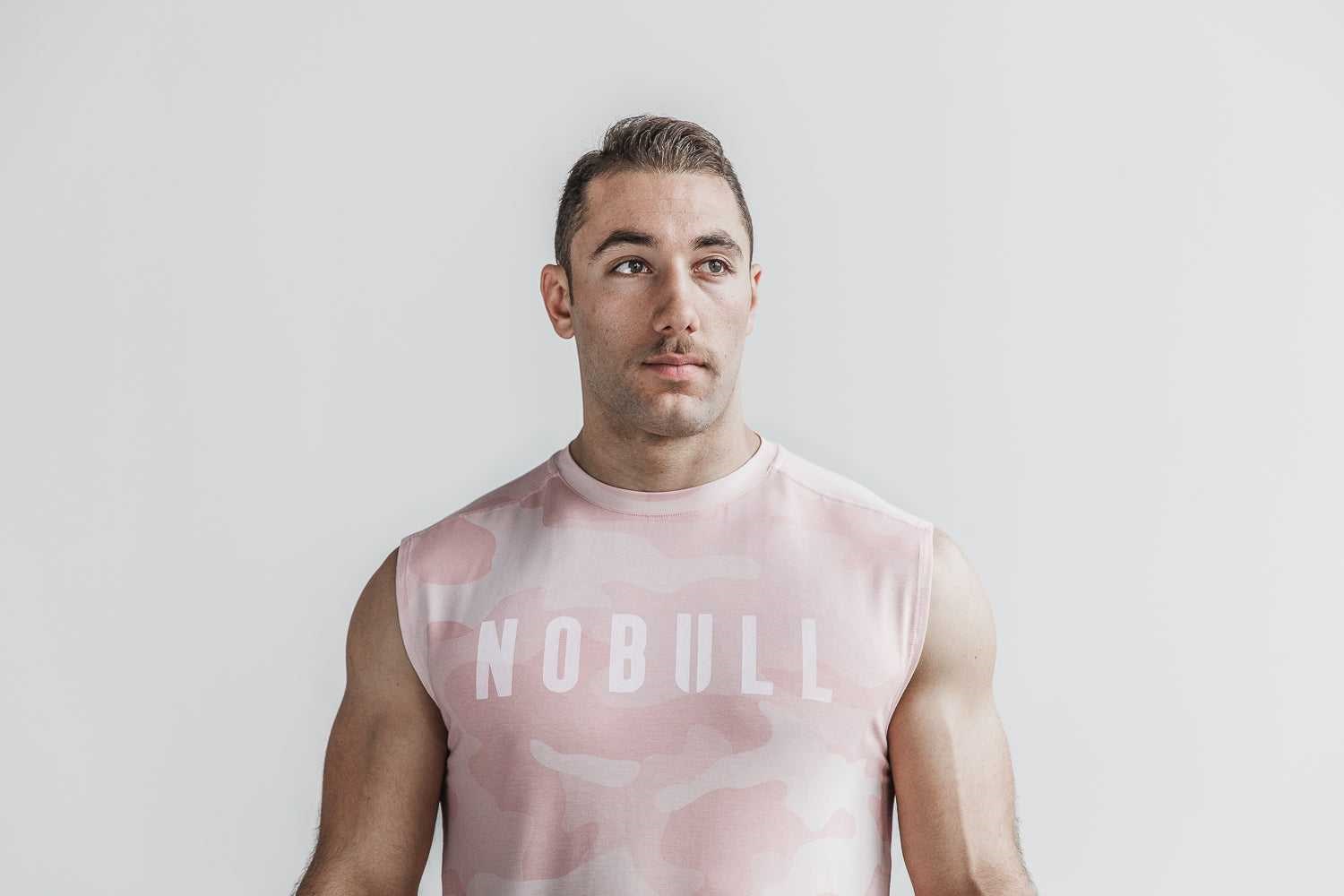 Nobull Sleeveless Tee (Camo) Tanks & Tees Dusty Rose Camo | 8230-KNSBF