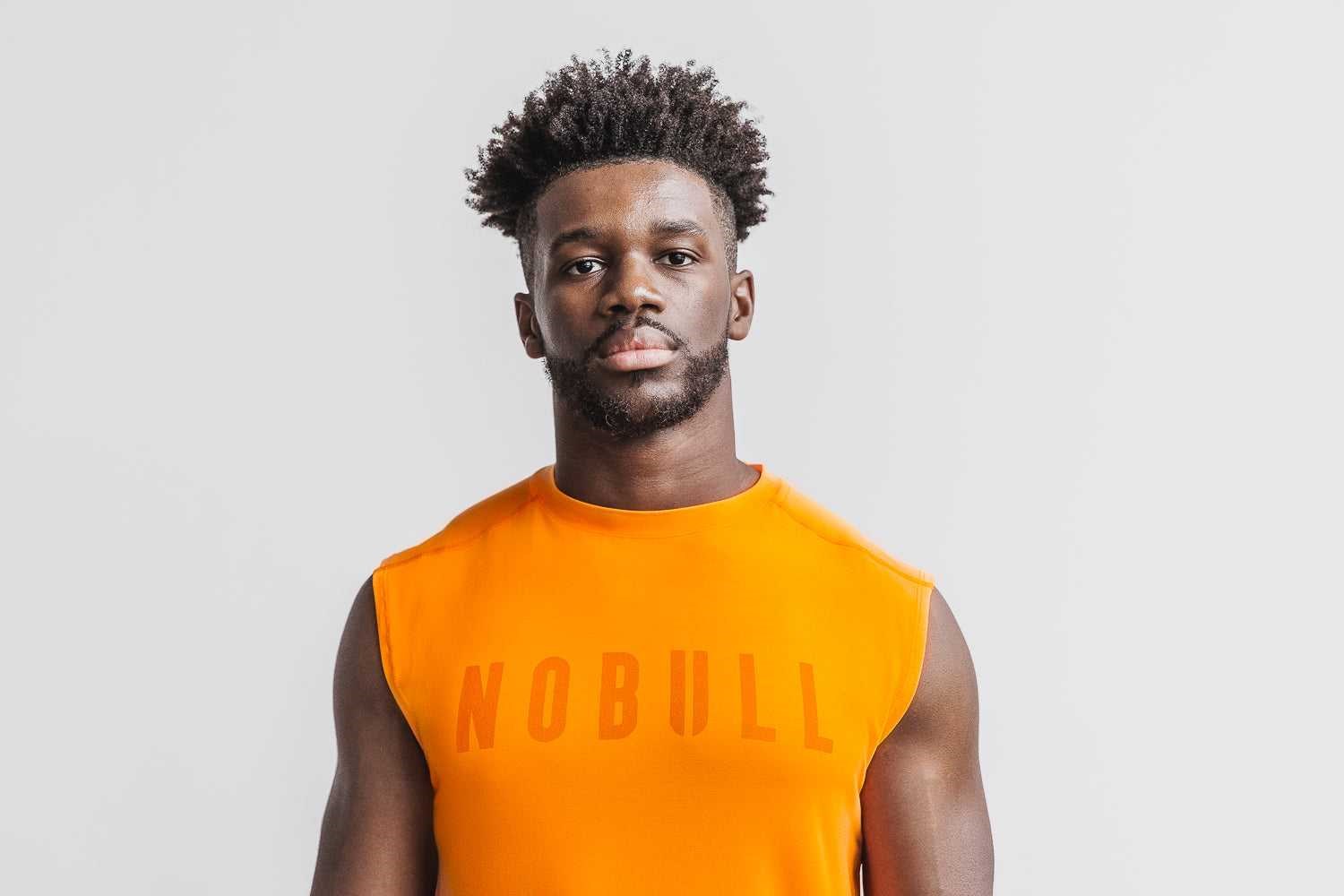 Nobull Sleeveless Tee (Neon) Tanks & Tees Neon Orange | 2156-KLSAZ