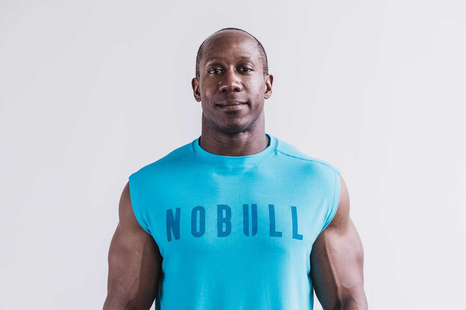 Nobull Sleeveless Tee (Neon) Tanks & Tees Neon Blue | 3789-XEKVA