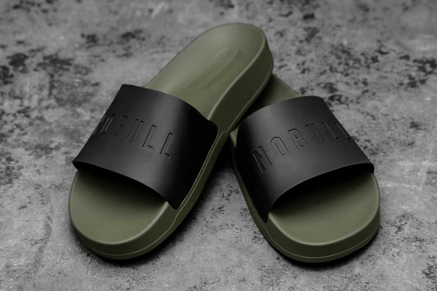 Nobull Slide Slides Black Ivy | 4852-VYJEW