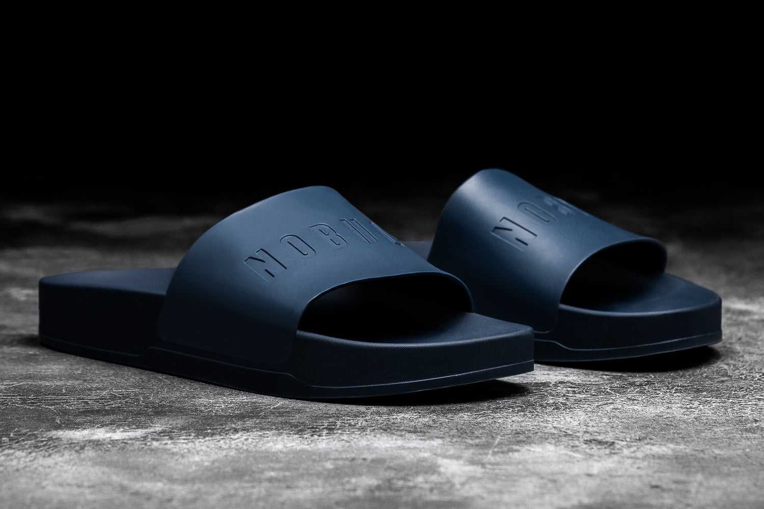 Nobull Slide Slides Navy | 3854-UJTLV