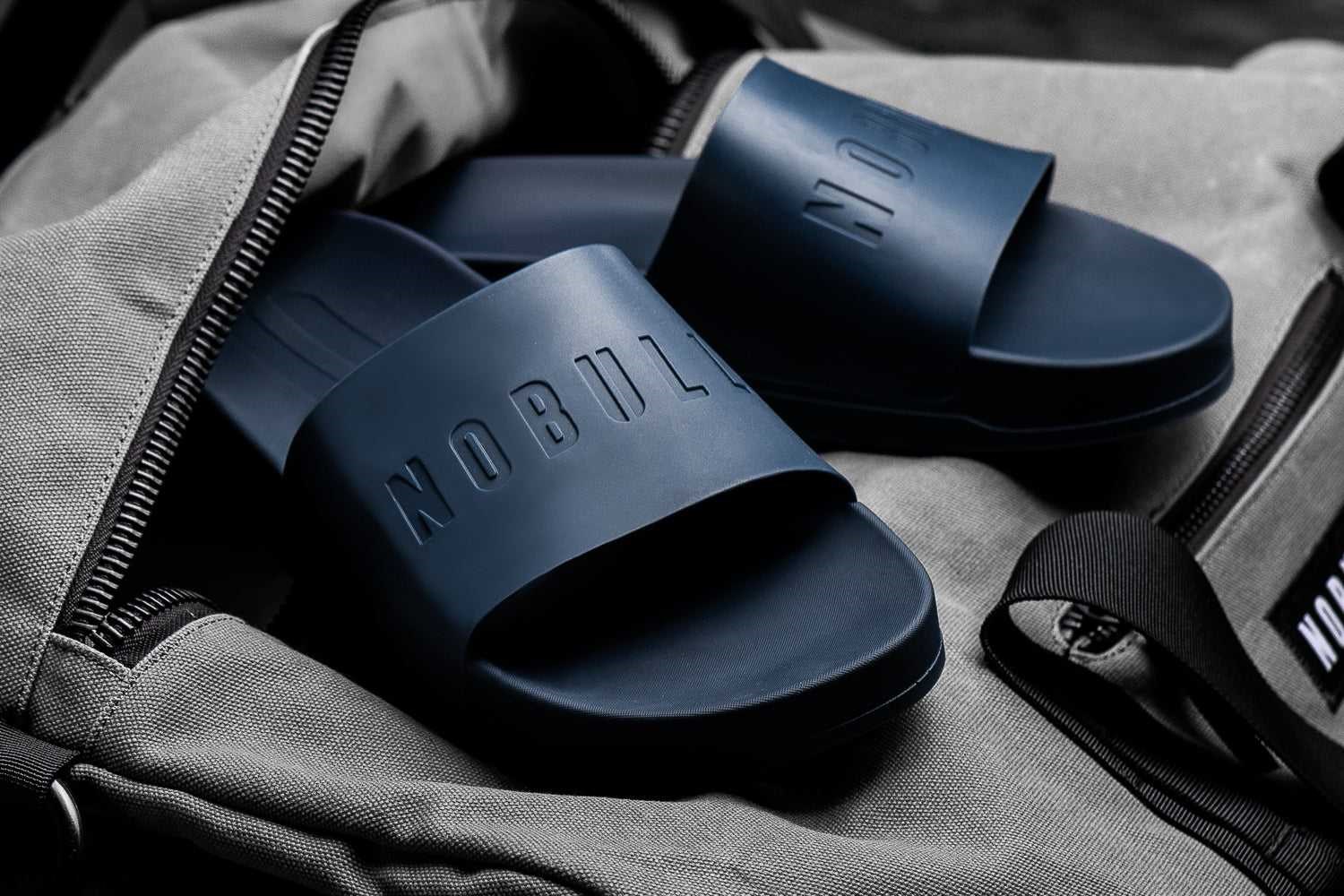 Nobull Slide Slides Navy | 7132-FWQZO