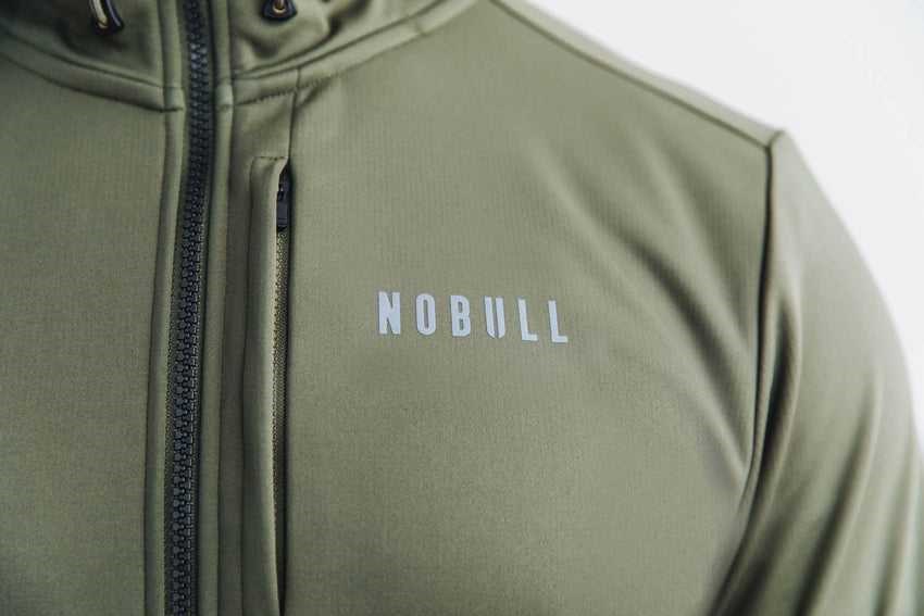 Nobull Softshell Jacket Outerwear Army Green | 8260-INADT